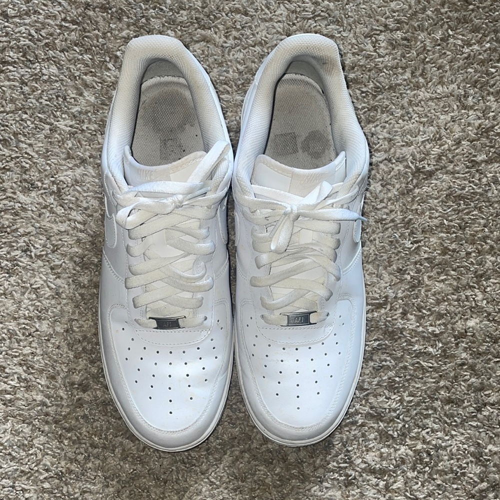 Mens white Air Force 1s